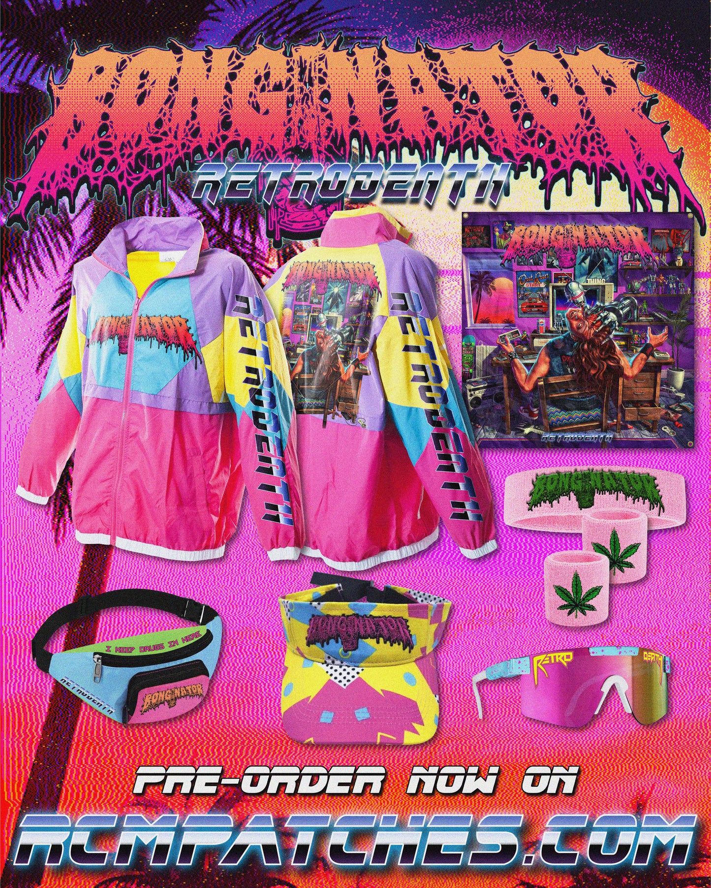 PRE-ORDER - Bonginator - Retrodeath Collection - Album Art Flag (3x3)