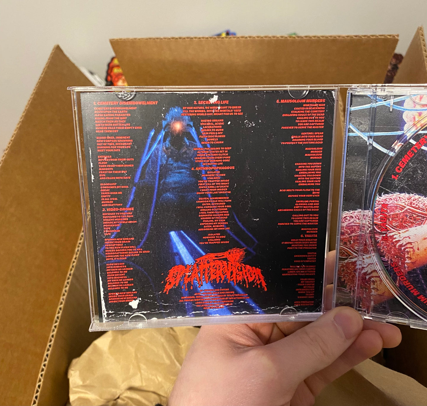 Splattervision - Self Titled EP CDs