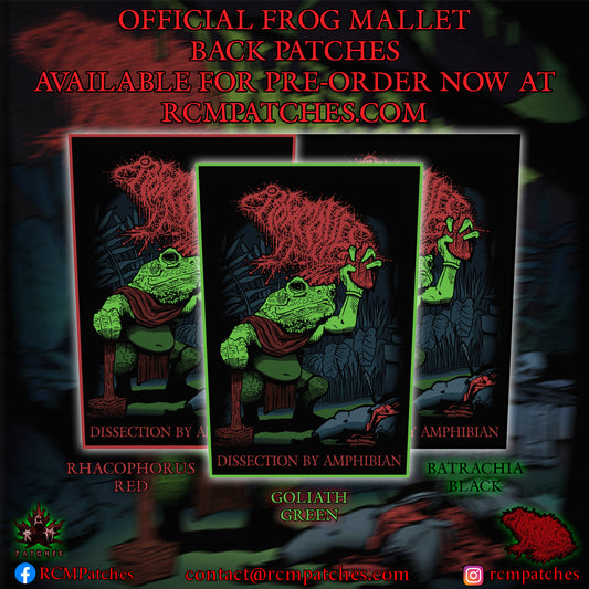 PRE-ORDER - Frog Mallet - Dissection By Amphibian Back Patch