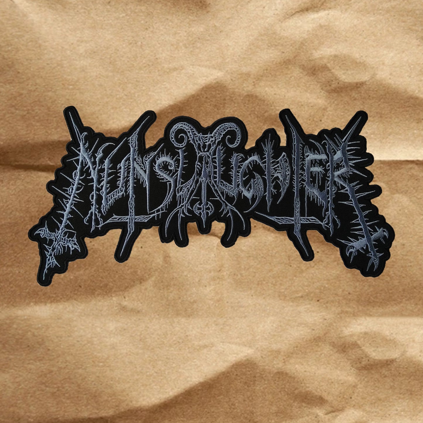 Nunslaughter - Embroidered Logo Top Rockers