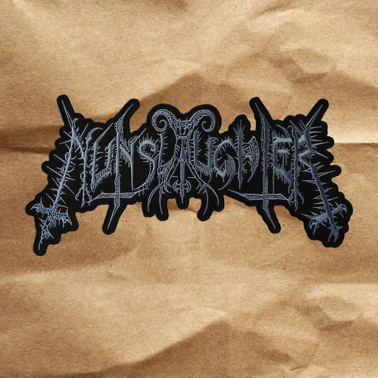 Nunslaughter - Embroidered Logo Top Rockers