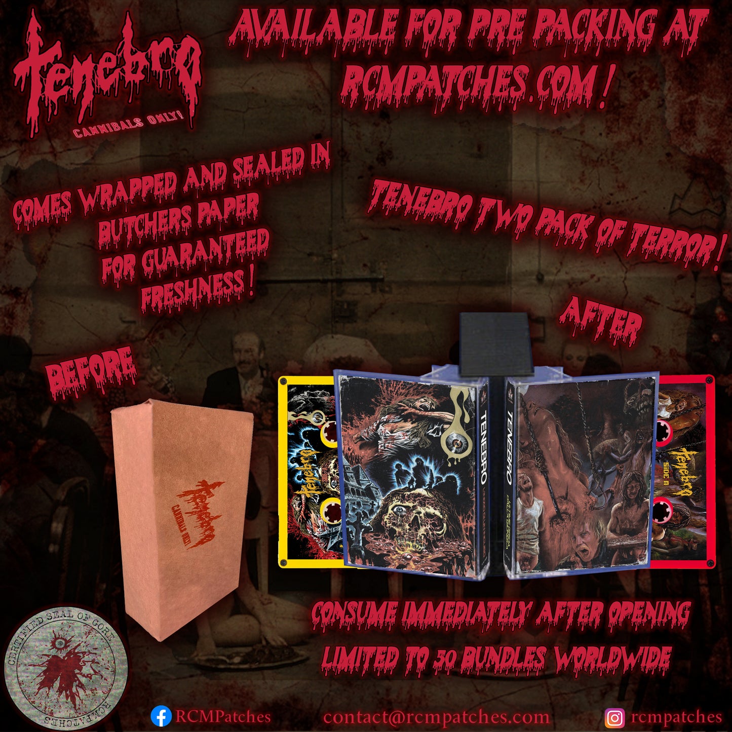 PRE-ORDER - Tenebro - Butcher Wrapped 2 Pack